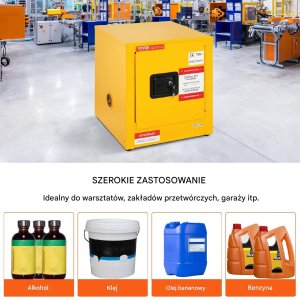 Szafka Bezpieczeństwa 43 x 43 x 46 cm szafka BHP na substancje łatwopalne 11