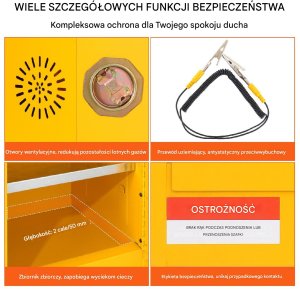 Szafka Bezpieczeństwa 90 x 46 x 46 cm 9