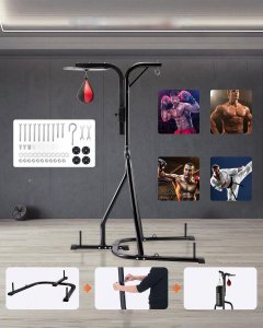 Vevor Stojak Bokserski 2w1 Uchwyt do Worków Treningowych Stalowy Profesjonalny 6