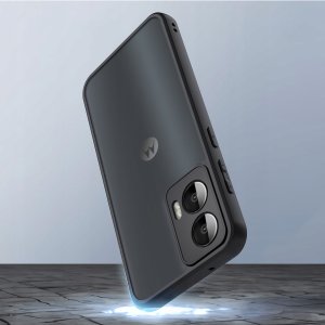 krainaGSM Etui do Motorola Moto G85 5G MATOWE WZMACNIANE CZARNE 4