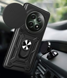 Etui do Realme 12 5G | 12x 5G PANCERNE SLIDE RING CASE + SZKŁO OCHRONNE 9H 3