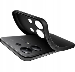 Etui do Xiaomi Redmi Note 13 Pro 4G SILIKON MATT + SZKŁO OCHRONNE 9H 3