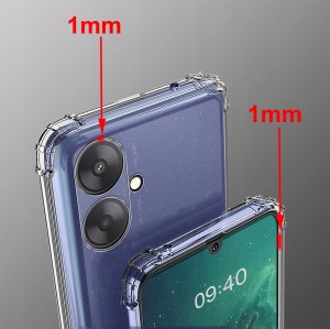 Etui do Xiaomi Redmi 13C 5G ANTI-SHOCK CLEAR CASE + Szkło 9H 4