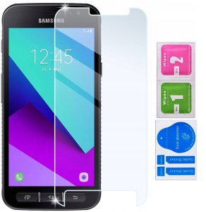 Etui z klapką do Samsung Xcover 4 | 4s Zamykane Czarne Futerał + Szkło 9H 8