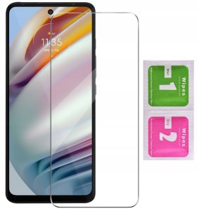 Etui z klapką do Motorola Moto G60 Zamykane Czarne Futerał + Szkło 9H 9