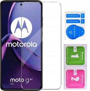 krainaGSM Etui do Motorola Moto G84 5G PANCERNE SLIDE RING CASE + SZKŁO 9H 8