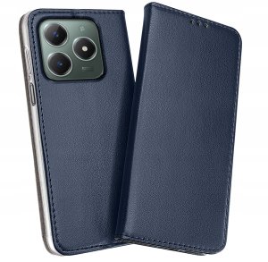 krainaGSM ETUI SKÓRZANE do Realme C61 | C63 MAGNETYCZNE BOOK CASE TOKRA SZKŁO 9H 5