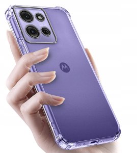 krainaGSM Etui do Motorola Moto G75 5G ANTI-SHOCK CLEAR CASE + Szkło OCHRONNE 9H 2