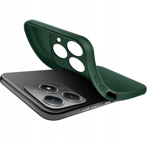 krainaGSM Etui do Realme C61 | C63 CASE SOFT MATT PLECKI MATOWE + SZKŁO OCHRONNE 9H 3
