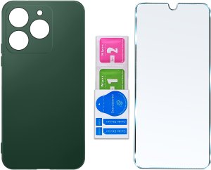 krainaGSM Etui do Realme C61 | C63 CASE SOFT MATT PLECKI MATOWE + SZKŁO OCHRONNE 9H 7