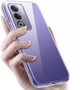 Etui do Oppo A80 5G WZMACNIANE 360 CLEAR + Szkło OCHRONNE 9H 3