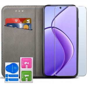 ETUI SKÓRZANE do Realme 12 5G MAGNETYCZNE BOOK TOKRA SZKŁO 2