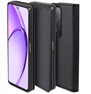 Etui do Oppo A80 5G SMART MAGNET CASE PORTFEL + SZKŁO OCHRONNE 9H 7