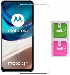 Etui z klapką do Motorola Moto G42 Zamykane Czarne Futerał + Szkło 9H 10
