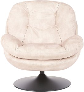Fotel obrotowy NOLVIK Welur Jasnobeżowy 4