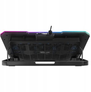 Podstawka chłodząca Rampage FREEZ pod laptop 9-17'' RGB 6 wentylatorów, czarna 5