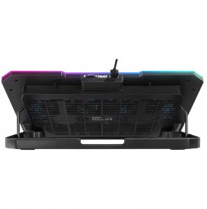 Podstawka chłodząca Rampage FREEZ pod laptop 9-17'' RGB 6 wentylatorów, srebrna 5