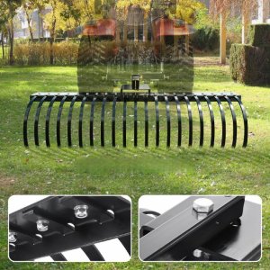 Wertykulator do trawy 152cm 21 zębów stalowych do ciągnika ogród trawnik 3