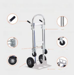 Wózek transportowy magazynowy składany aluminiowy 363 kg 3