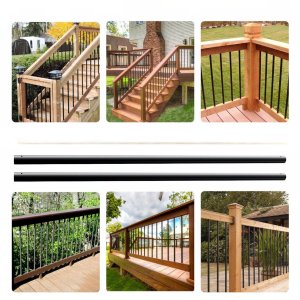 Tralki Balkonowe Balustrada Aluminiowa Okrągła 19x19x810mm 101 szt. 6