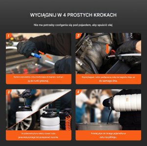 Wysysarka Ekstraktor do Zmiany Oleju 15 L 5