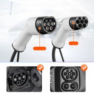 Kabel do ładowania samochodów Vevor Ładowarka Type 2 EV 32A 7m 22kW kabel do samochodu elektrycznego TPU 3