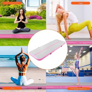 MATA GIMNASTYCZNA DMUCHANA ŚCIEŻKA AKROBATYCZNA MATERAC ĆWICZEŃ 3 M 5