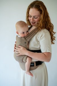 Qusy Nosidełko Mini 2.0 - Walnut Twill Bamboo Regulowane 2