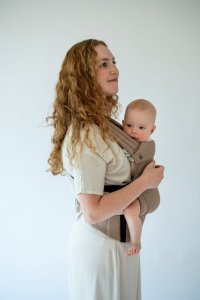 Qusy Nosidełko Mini 2.0 - Walnut Twill Bamboo Regulowane 5