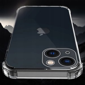 Etui do iPhone 13 Mini PANCERNE CASE SILICON GUMOWE SLIM + SZKŁO 9H 4