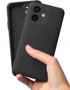 Etui do Apple iPhone 12 Mini CASE Silicone ELASTYCZNE + Szkło OCHRONNE 9H 4