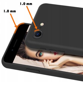 Etui do Apple iPhone 7 | 8| SE CASE Silicone ELASTYCZNE + Szkło OCHRONNE 9H 3