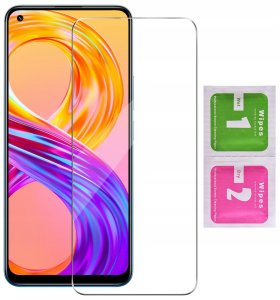Etui do Realme 8 | 8 Pro WZMACNIANE CLEAR CASE 2MM + Szkło 9H 7
