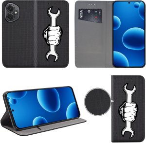 Etui do Honor 400 MAGNET WZORY CASE PORTFEL + SZKŁO 9H 2