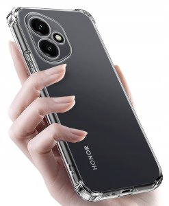 Etui do Honor 400 PANCERNE CASE SILICON GUMOWE SLIM + SZKŁO 9H 4