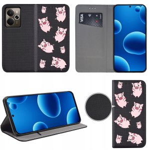 krainaGSM Etui do Realme 14 5G MAGNET WZORY CASE PORTFEL + SZKŁO 9H 2