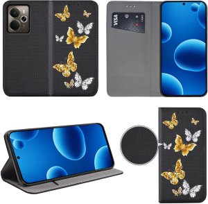 krainaGSM Etui do Realme 14 5G MAGNET WZORY CASE PORTFEL + SZKŁO 9H 2