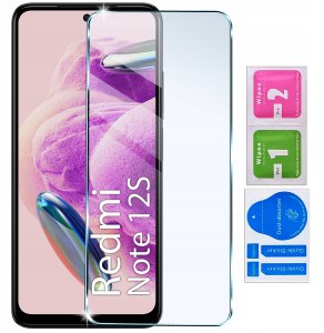 Etui do Xiaomi Redmi Note 12S CASE Gumowe CZARNE Matowe Silikon Slim +SZKŁO 9