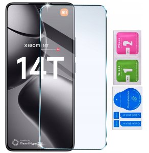Etui do Xiaomi 14T WZMACNIANE SILIKONOWE PRZEZROCZYSTE + Szkło 9H 7