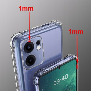 ZESTAW Etui do Oppo Reno 13 FS 5G | F 5G ANTI-SHOCK CLEAR 3 SZTUKI SZKŁO 2