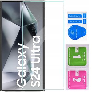 krainaGSM Etui do Samsung Galaxy S24 Ultra PANCERNE SLIDE RING PLECKI + SZKŁO 9H 8