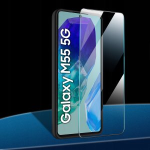 krainaGSM Etui do Samsung Galaxy M55 5G PANCERNE SLIDE RING WZMACNIANE + SZKŁO 9H 2