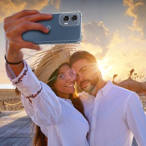 Etui do Motorola Moto G35 5G ANTI-SHOCK CLEAR CASE + Szkło OCHRONNE 9H 5