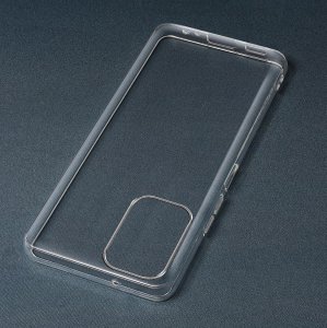 krainaGSM Etui do Motorola Moto G55 5G WZMACNIANE SILIKONOWE PRZEZROCZYSTE + Szkło 9H 7