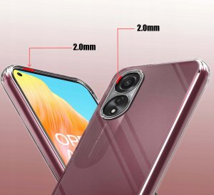 Etui do Oppo A78 4G WZMACNIANE 360 CLEAR + Szkło 9H 2