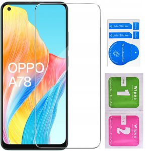 Etui do Oppo A78 4G WZMACNIANE 360 CLEAR + Szkło 9H 8
