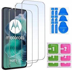 krainaGSM ZESTAW Etui do Motorola G35 5G ANTI-SHOCK CLEAR WZMACNIANE +3 SZTUKI SZKŁO 7