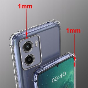 krainaGSM ZESTAW Etui do Motorola Moto G05 | E15 ANTI-SHOCK WZMACNIANE 3 SZTUKI SZKŁO 2