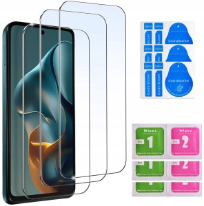 krainaGSM ZESTAW Etui do Motorola Moto G05 | E15 ANTI-SHOCK WZMACNIANE 3 SZTUKI SZKŁO 3