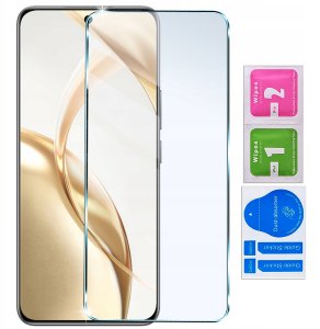 Etui do Honor 200 5G CASE Gumowe CZARNE Matowe Silikon Slim + SZKŁO 9H 9